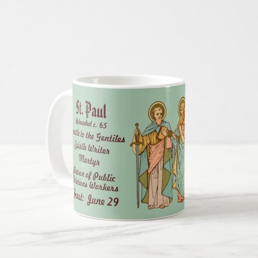 S. Paul und Peter, Apostel (RLS 13 & 14) Kaffeetasse (Vorderseite Links)
