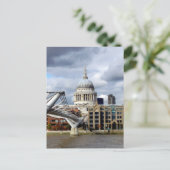 S Paul's Cathedral-Millennium Bridge-London Postkarte (Stehend Vorderseite)