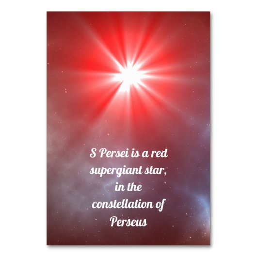 S Persei Tischnummer (Rückseite)