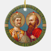 S. Peter und Paul, Apostel (JMAS 01) Keramik Ornament (Hinten)
