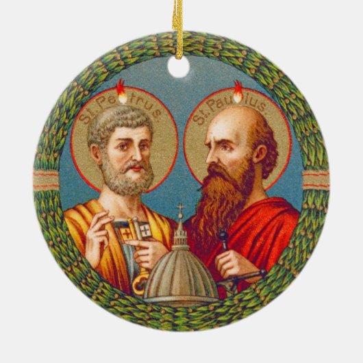 S. Peter und Paul, Apostel (JMAS 01) Keramik Ornament (Hinten)