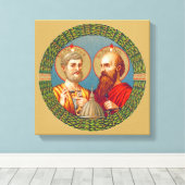 S. Peter und Paul, Apostel (JMAS 01) Leinwanddruck (Insitu (Holzboden))