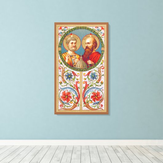 S. Peter und Paul, Apostel (JMAS 01) Leinwanddruck (Insitu (Holzboden))