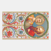 S. Peter und Paul, Apostel (JMAS 01) Rechteckiger Aufkleber (Vorderseite)
