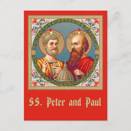 S. Peter und Paul, Apostles (JMAS 01) Postkarte (Vorderseite)