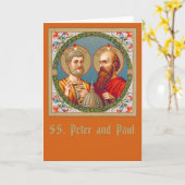 S. Peter und Paul (JMAS 01) Leere Grußkarte Karte (Gelbe Blume)