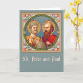 S. Peter und Paul (JMAS 01) Leere Grußkarte Karte (Gelbe Blume)