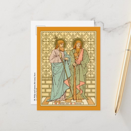 S. Philip & James the Less (RLS 15) Postkarte (Vorderseite/Rückseite Beispiel)