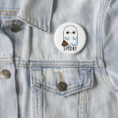 S-poo-ky Funny Ghost Kack Pun Button (Beispiel)