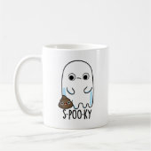S-poo-ky Funny Ghost Kack Pun Kaffeetasse (Links)