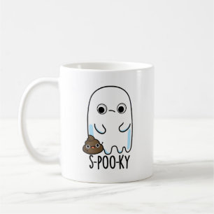 S-poo-ky Funny Ghost Kack Pun Kaffeetasse