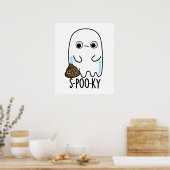 S-poo-ky Funny Ghost Kack Pun Poster (Küche)