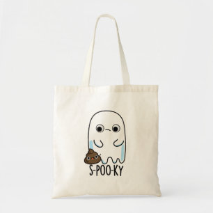 S-poo-ky Funny Ghost Kack Pun Tragetasche