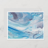 S Postkarte 4.25"x5.6" - Blauer Fleck (Vorne/Hinten)