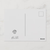 S Postkarte 4.25"x5.6" - Blauer Fleck (Rückseite)