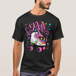 S Roll in den Skate der Einhornrollenrolle am 7. G T-Shirt