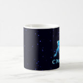 S Rozhdestvom - Blue Caribbean (Reindeer) Kaffeetasse (Mittel)