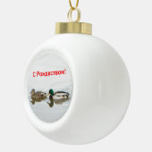 S Rozhdestvom — Mallards Keramik Kugel-Ornament (Rechts)