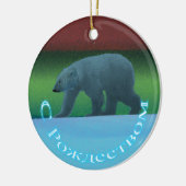 S Rozhdestvom - Polar Lights Polar Bear Keramikornament (Links)