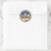 ŝ runder aufkleber (Tasche)