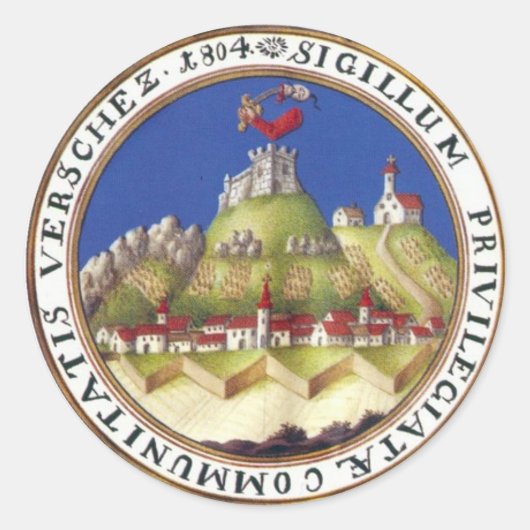 ŝ runder aufkleber (Vorderseite)