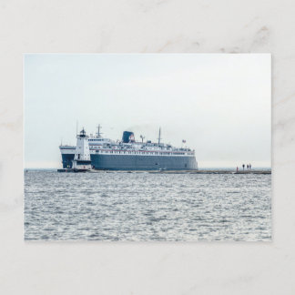 S.S. Badger Emerging From the Haze Postkarte