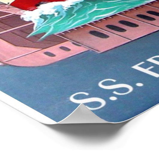 S.S. EDMUND FITZGERALD POSTER (Ecke)