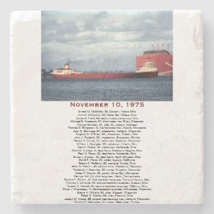 S.S. Edmund Fitzgerald Stone Coaster Steinuntersetzer