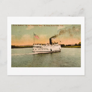 S.S. Hartford auf dem Connecticut River Postkarte