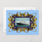 S.S. Independence Vintag Steamship Postkarte (Vorne/Hinten)