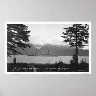S.S. Maryland bei Seward, Alaska 1920 Poster