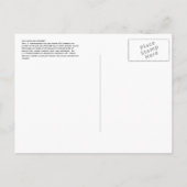 S.S. Northwestern, Unalaska Insel Ankündigungspostkarte (Rückseite)