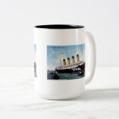 S.S. Olympic Star, White Star Line, 1913 Zweifarbige Tasse (VorderseiteRechts)