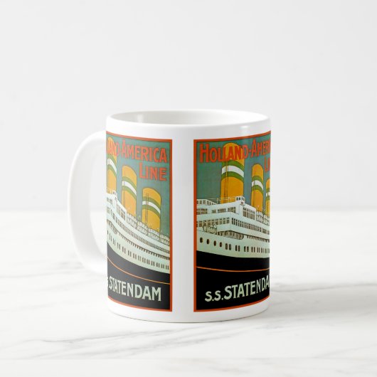 s.s. Statendam Kaffeetasse (Vorderseite Links)