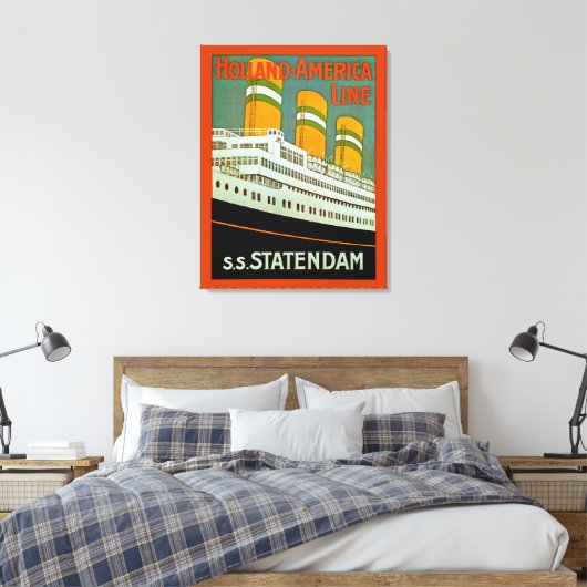 s.s. Statendam Leinwanddruck (Insitu (Schlafzimmer))