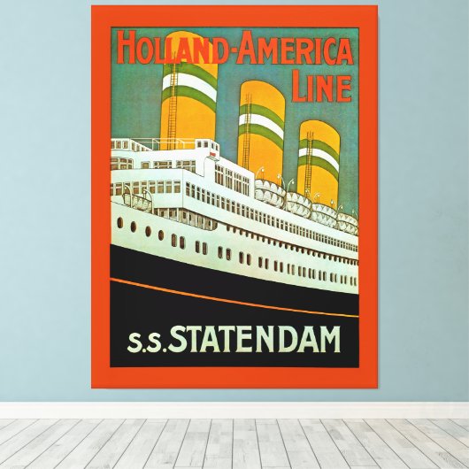 s.s. Statendam Leinwanddruck (Insitu (Holzboden))