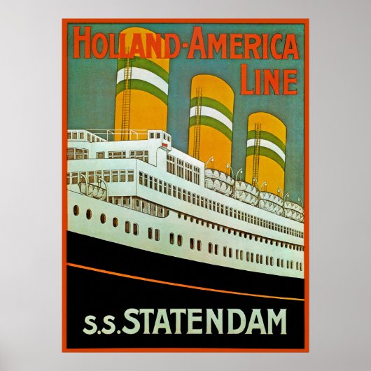 s.s. Statendam Poster (Vorne)