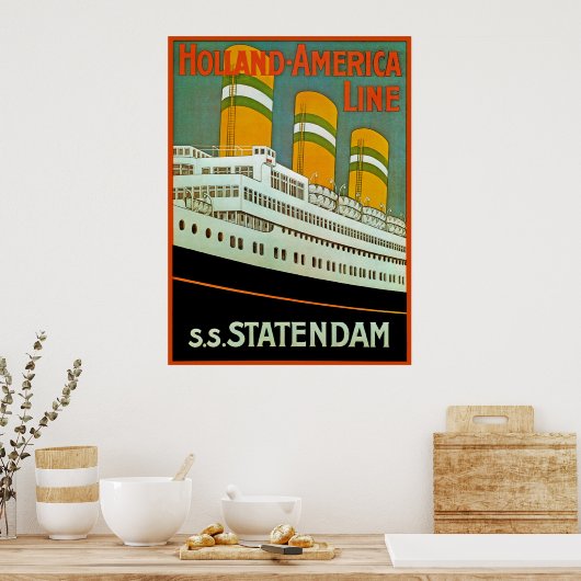 s.s. Statendam Poster (Küche)