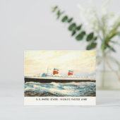 S.S. United Staaten - American Liner Project Postkarte (Stehend Vorderseite)
