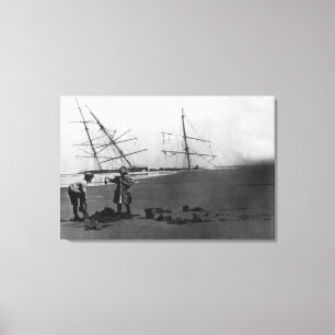 S.S. Wrack Alices McDonald Ilwaco Halbinsel Leinwanddruck