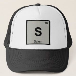 S - Salem Oregon Chemie Periodensystem Symbol Truckerkappe