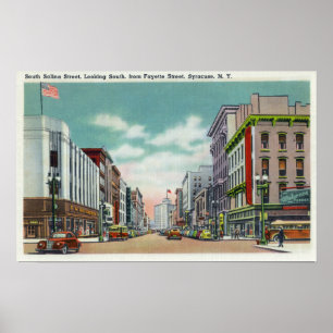 S Salina Street von Fayette Street Poster