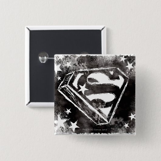 S-Schild mit Sternen Button (Vorne & Hinten)