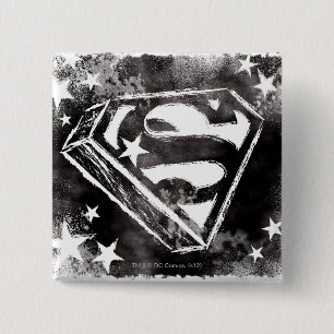 S-Schild mit Sternen Button