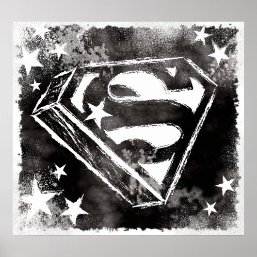 S-Schild mit Sternen Poster (Vorne)