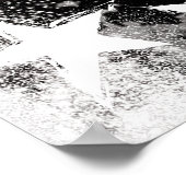 S-Schild mit Sternen Poster (Ecke)