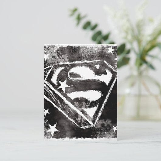 S-Schild mit Sternen Postkarte (Stehend Vorderseite)