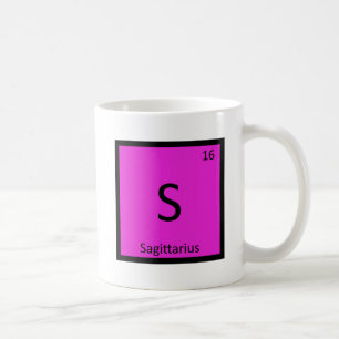 S - Schütze Sternzeichen Chemie Symbol Kaffeetasse