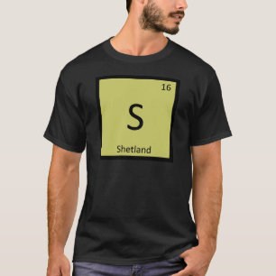 S - Shetlandpony Periodensystem Chemie Pferd T-Shirt