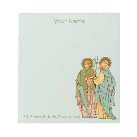 S. Simon & Jude Thaddeus (RLS 16) 5,5"x6" Notizblock (Vorderseite)